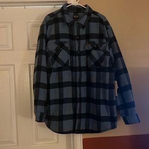 Sherpa Lined Flannel Shirt Jacket